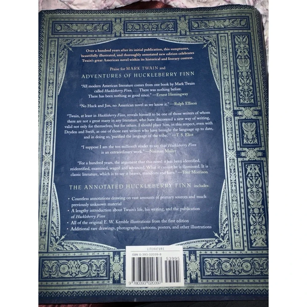 The Annotated Huckleberry Finn Book Hardcover Mark Twain Michael Patrick Hearn